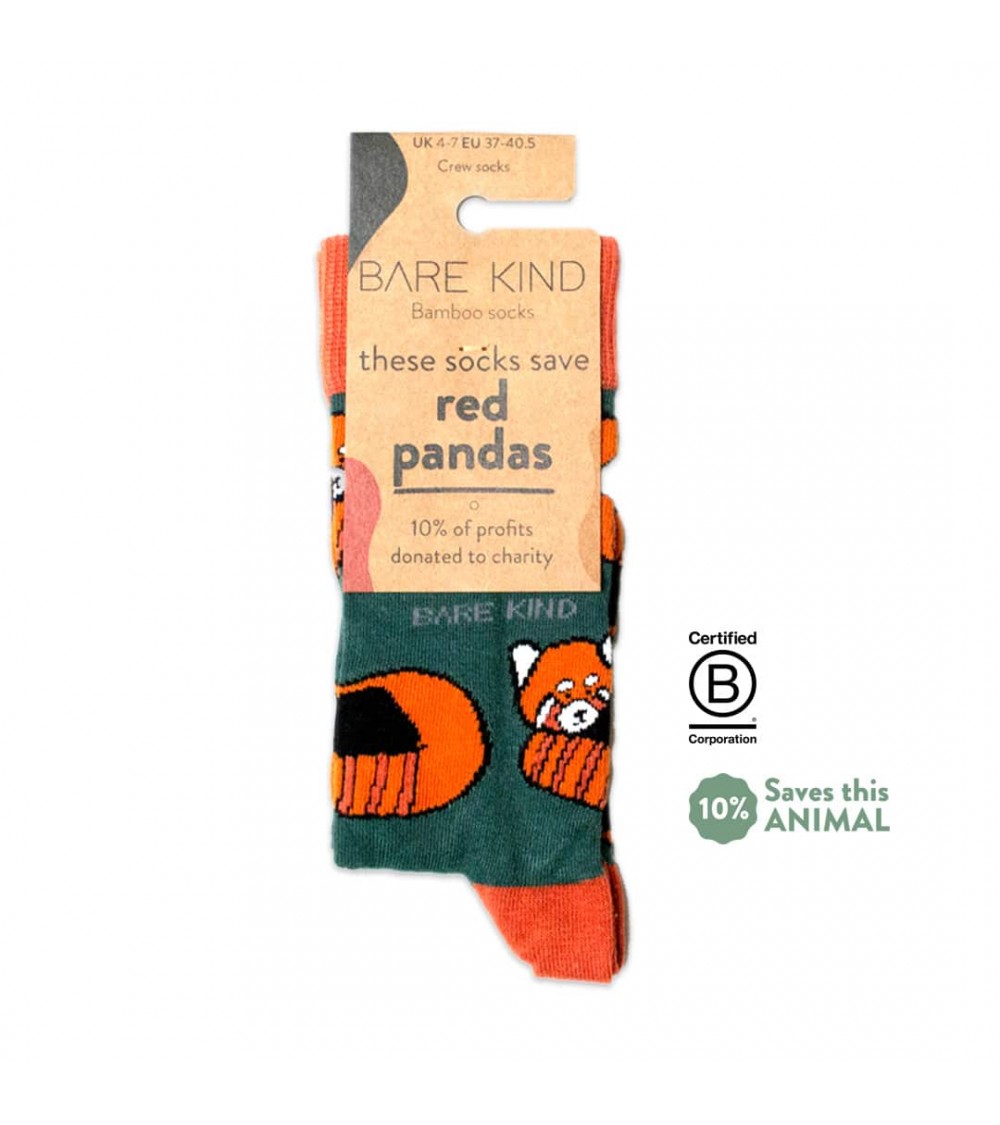 Rettet die Rote Pandas - Bambus Socken Bare Kind socke kuschelsocken für damen lustig herren farbige coole socken