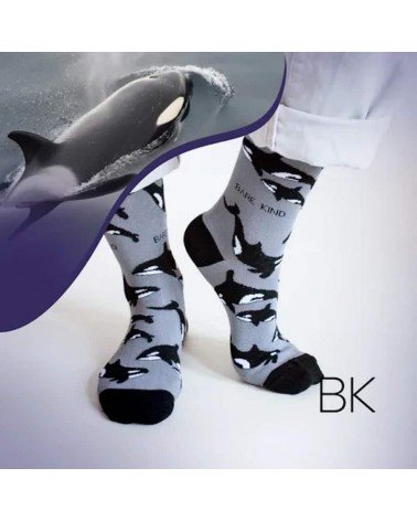 Rettet die orcas - Bambus Socken Bare Kind socke kuschelsocken für damen lustig herren farbige coole socken