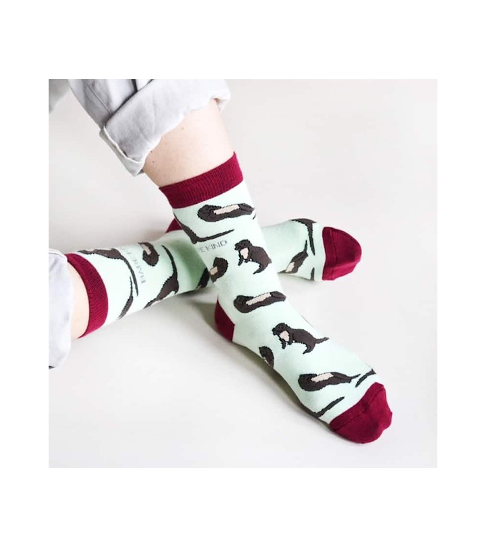 Sauvez les loutres - Chaussettes en bambou Bare Kind jolies pour femme originales pour homme chausset rigolotes drole Suisse