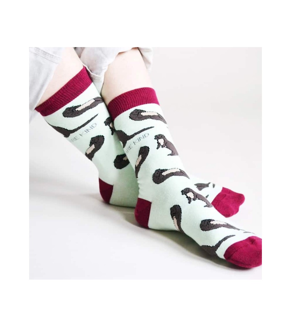 Sauvez les loutres - Chaussettes en bambou Bare Kind jolies pour femme originales pour homme chausset rigolotes drole Suisse
