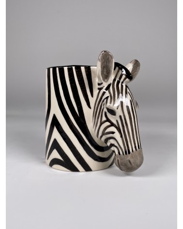 Zebra - Portapenne e Vasi per piante Quail Ceramics da scrivania eleganti design originali bambina particolari