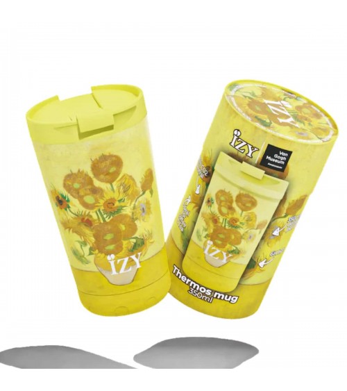 Sunflowers by Vincent van Gogh - Thermos coffee Mug IZY Bottles best water bottle