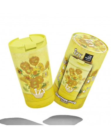 Sunflowers by Vincent van Gogh - Thermos coffee Mug IZY Bottles best water bottle