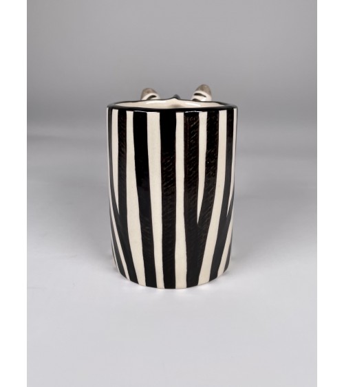 Zebra - Stiftehalter & Blumentopf Quail Ceramics schreibtisch büro kinder besteckbehälter make up pinselhalter