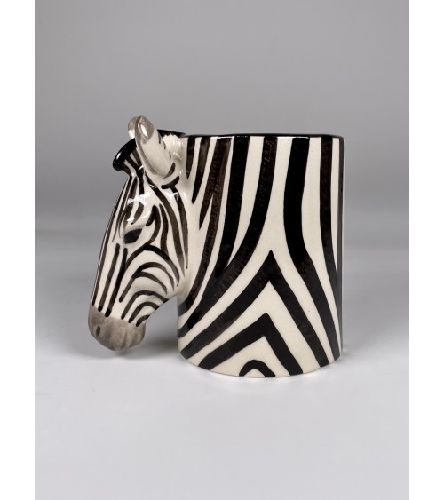 Zebra - Stiftehalter & Blumentopf Quail Ceramics schreibtisch büro kinder besteckbehälter make up pinselhalter