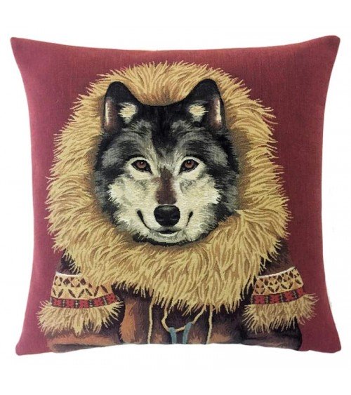 Husky - Sofa cushion cover - Swiss Chalet decorating style Yapatkwa decorative accent throw pillows cases sofa original