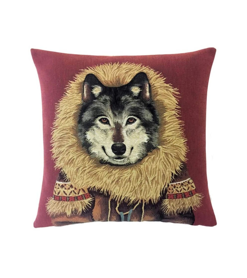 Husky - Sofa cushion cover - Swiss Chalet decorating style Yapatkwa decorative accent throw pillows cases sofa original