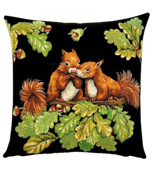 Squirrel - Sofa cushion cover - Swiss Chalet decorating style Yapatkwa decorative accent throw pillows cases sofa original