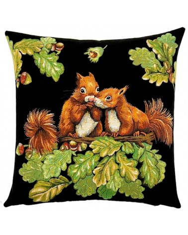 Squirrel - Sofa cushion cover - Swiss Chalet decorating style Yapatkwa decorative accent throw pillows cases sofa original