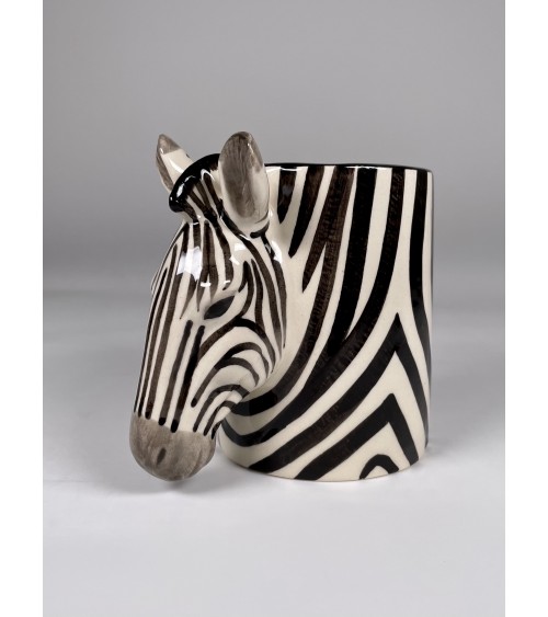 Zebra - Stiftehalter & Blumentopf Quail Ceramics schreibtisch büro kinder besteckbehälter make up pinselhalter