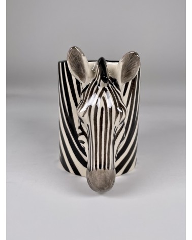 Zebra - Portapenne e Vasi per piante Quail Ceramics da scrivania eleganti design originali bambina particolari