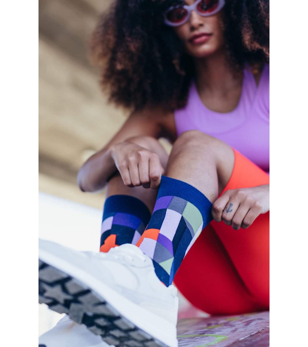 Socken - Feuer bei Vollmond von Paul Klee Curator Socks socke kuschelsocken für damen lustig herren farbige coole socken