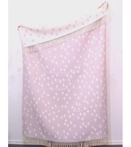 Couverture en laine - RAINY DAYS Rose Brita Sweden un plaid cocooning couverture chaude douce plaide lit