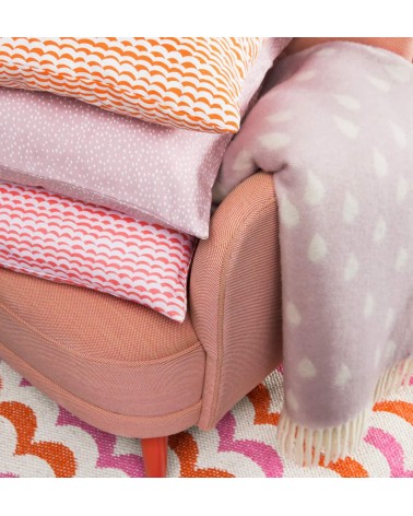 Coperta di lana - RAINY DAYS Rosa Brita Sweden plaid per divano in lana coperta morbida letto matrimoniale plaides 100 lana