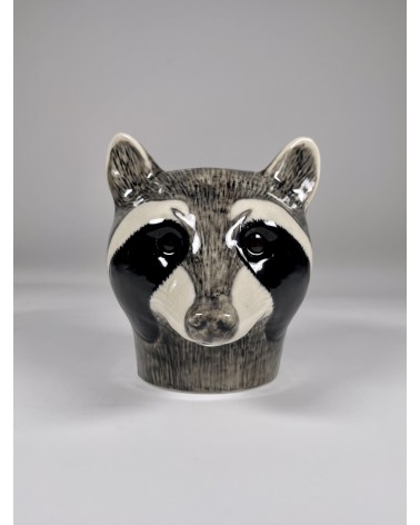 Waschbär - Stiftehalter & Blumentopf Quail Ceramics schreibtisch büro kinder besteckbehälter make up pinselhalter
