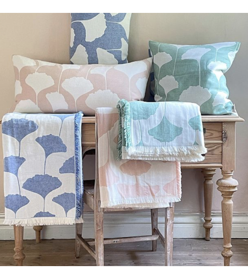 Plaid en coton - GINKO Agate Brita Sweden plaide pour canapé plaid cocooning couverture douce suisse