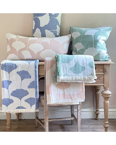 Plaid en coton - GINKO Agate Brita Sweden plaide pour canapé plaid cocooning couverture douce suisse