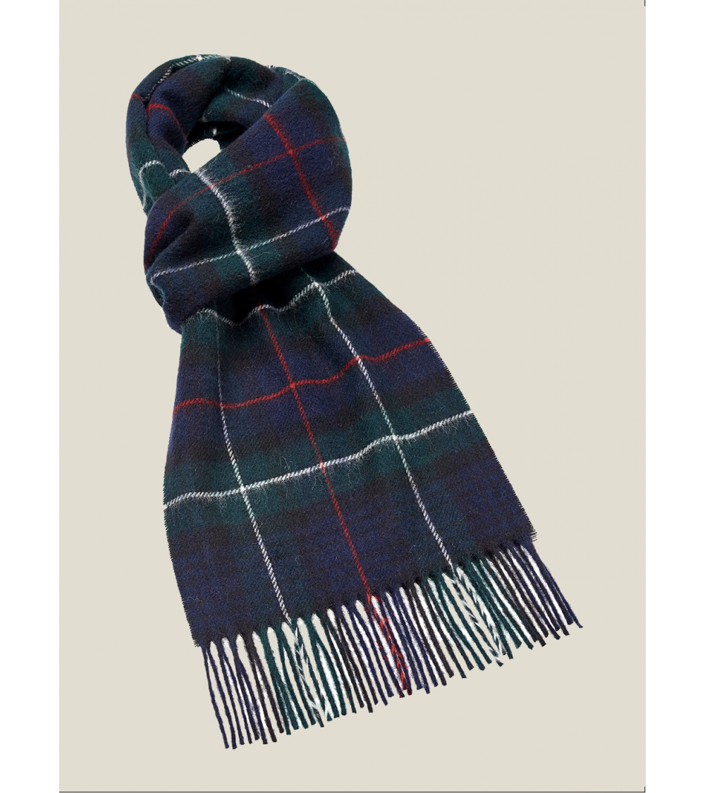 Tartan McKenzie - echarpe en laine merinos Bronte by Moon luxe pour femme homme Suisse Kitatori