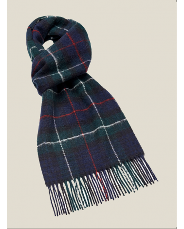 McKenzie - Tartan Merino wool scarf Bronte by Moon scarves for women mens scarf Kitatori Switzerland