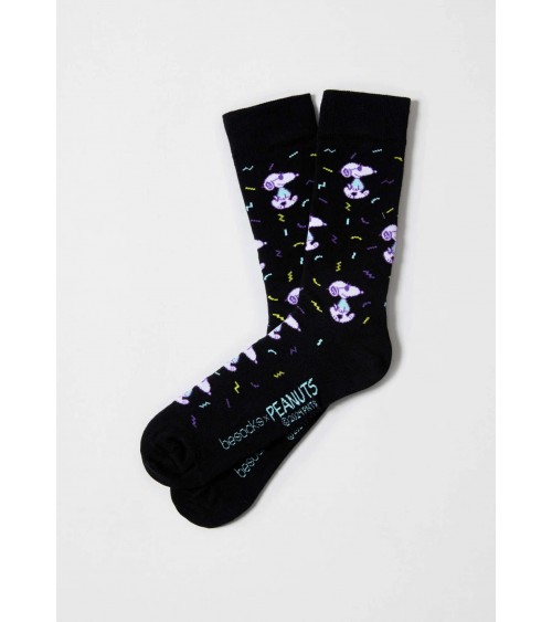 Be Snoopy Fun - Calze divertenti in cotone bio - nero Besocks calze da uomo per donna divertenti simpatici particolari