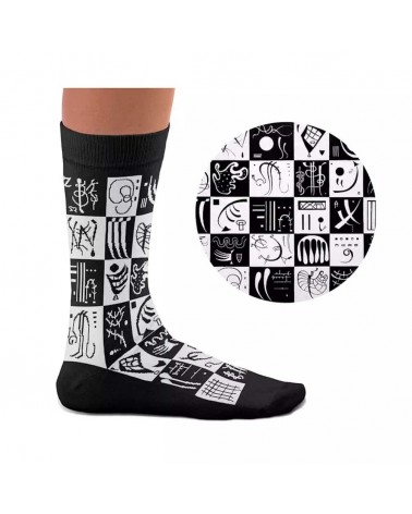 Thirty von Wassily Kandinsky - Schwarze Socken Curator Socks socke kuschelsocken für damen lustig herren farbige coole socken