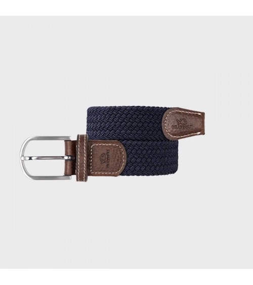 Ceinture tressée élastique - Bleu Marine