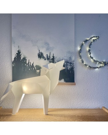 Lampe chien loup - MODÈLE D'EXPOSITION Plizoo a poser de nuit led moderne originale design suisse