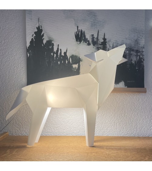 Lampe chien loup - MODÈLE D'EXPOSITION Plizoo a poser de nuit led moderne originale design suisse