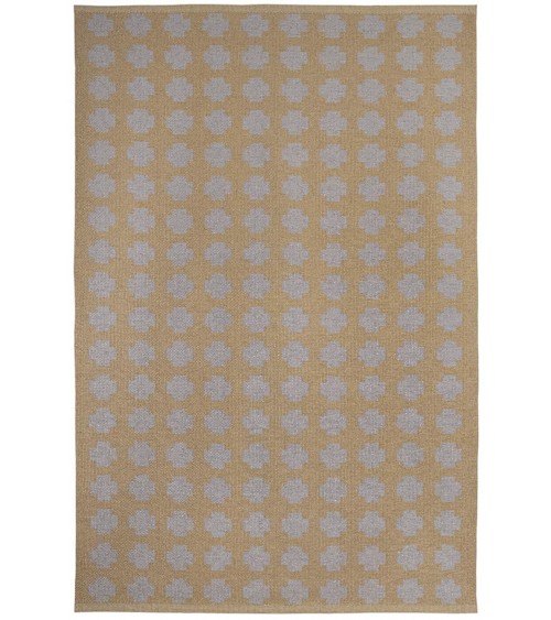 Paloma Beige - Tapis vinyle tissé Brita Sweden tapis scandinave en vinyle lavable en machine de cuisine exterieur salon couloir