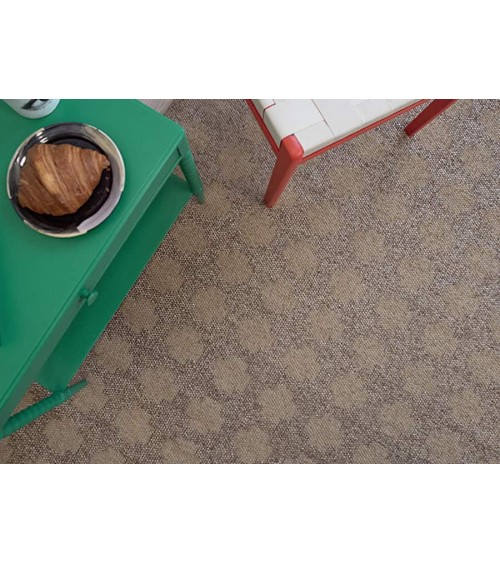 Paloma Gold - Tapis en vinyle tissé Brita Sweden tapis scandinave en vinyle lavable en machine de cuisine exterieur salon cou...