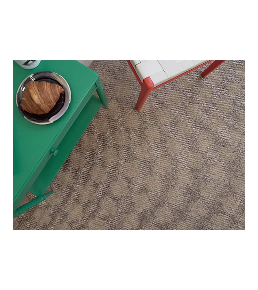 Paloma Gold - Tapis en vinyle tissé Brita Sweden tapis scandinave en vinyle lavable en machine de cuisine exterieur salon cou...