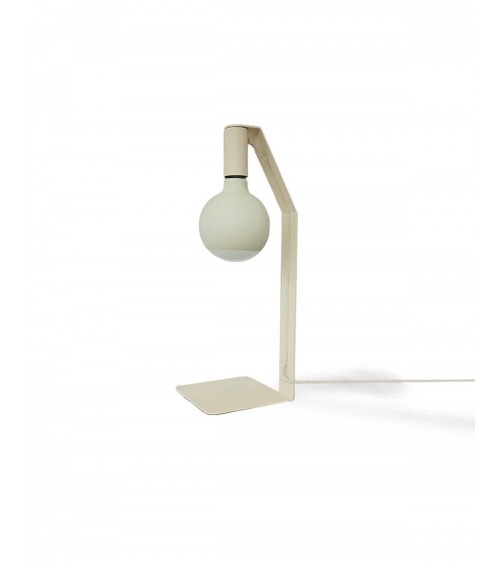 Koso - Beige crème - Lampe de table design  a poser de nuit led moderne originale design suisse