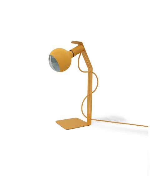 Koso - Jaune - Lampe de table design FILOTTO a poser de nuit led moderne originale design suisse