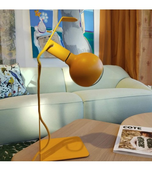 Koso - Jaune - Lampe de table design FILOTTO a poser de nuit led moderne originale design suisse