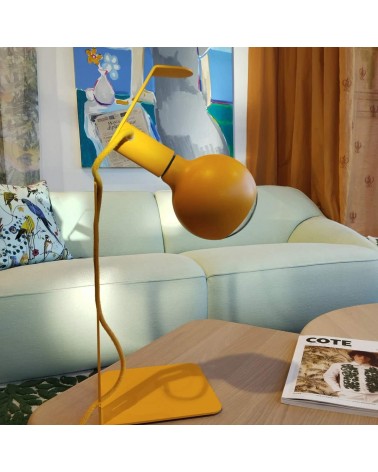 Koso - Jaune - Lampe de table design FILOTTO a poser de nuit led moderne originale design suisse