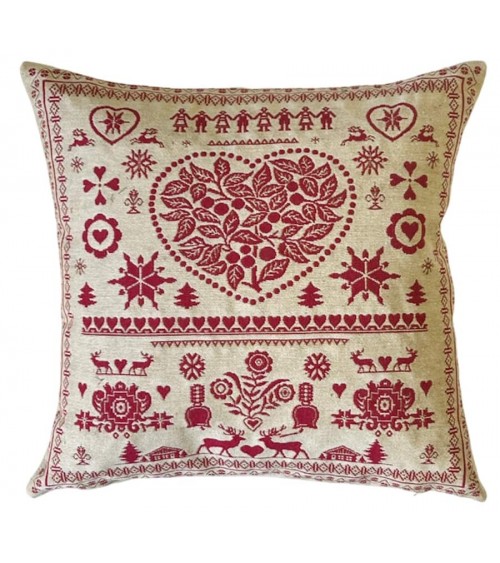 Heart - Sofa cushion cover - Swiss Chalet decorating style Yapatkwa decorative accent throw pillows cases sofa original