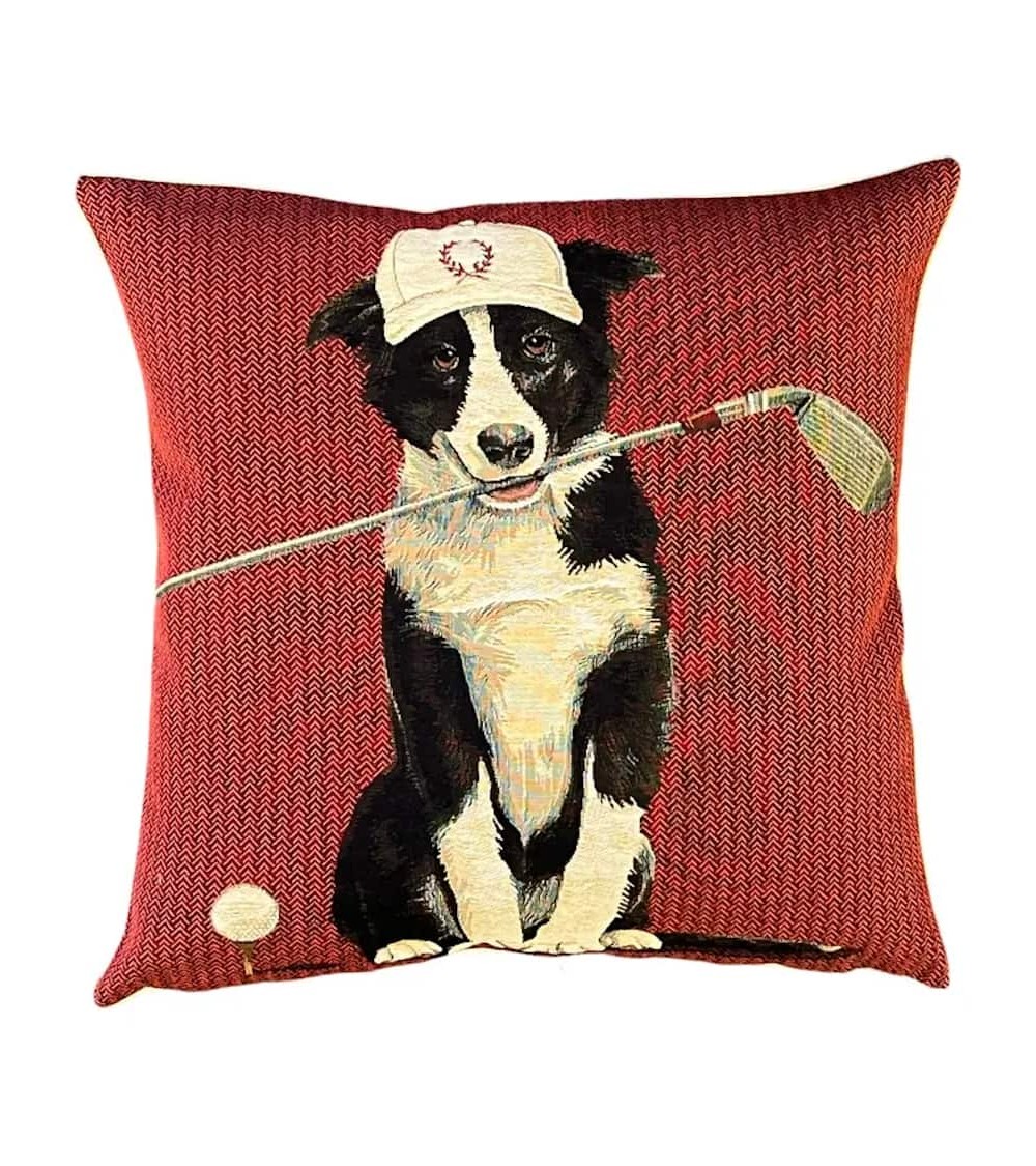 Border Collie Golfista - Copricuscini divano Yapatkwa cuscini decorativi per divano deco di lusso originale