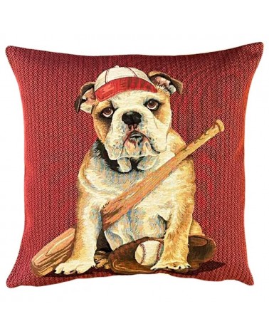 Bouledogue anglais baseballeur - Housse de coussin pour canapé Yapatkwa coussins décoratifs pour canapé salon deco original s...