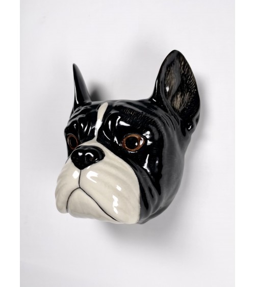 Französische Bulldogge - Kleine Wandvase Hund Quail Ceramics vasen deko blumenvase blume vase design dekoration spezielle sch...
