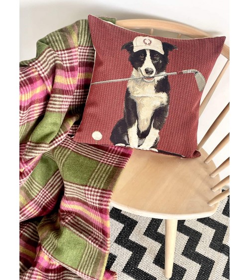 Border Collie Golfista - Copricuscini divano Yapatkwa cuscini decorativi per divano deco di lusso originale