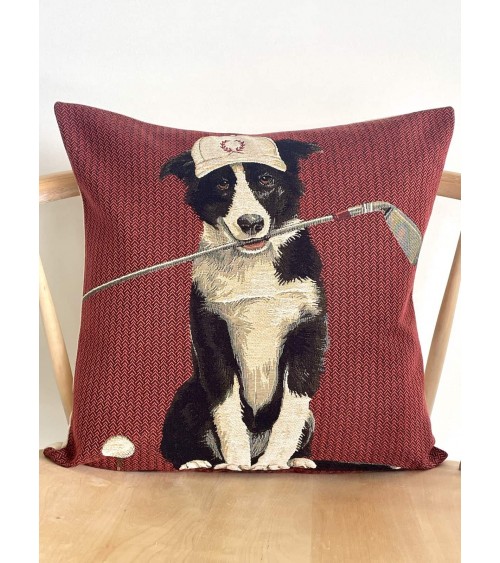 Border Collie Golfista - Copricuscini divano Yapatkwa cuscini decorativi per divano deco di lusso originale