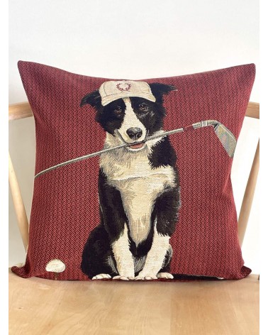Border Collie Golfista - Copricuscini divano Yapatkwa cuscini decorativi per divano deco di lusso originale