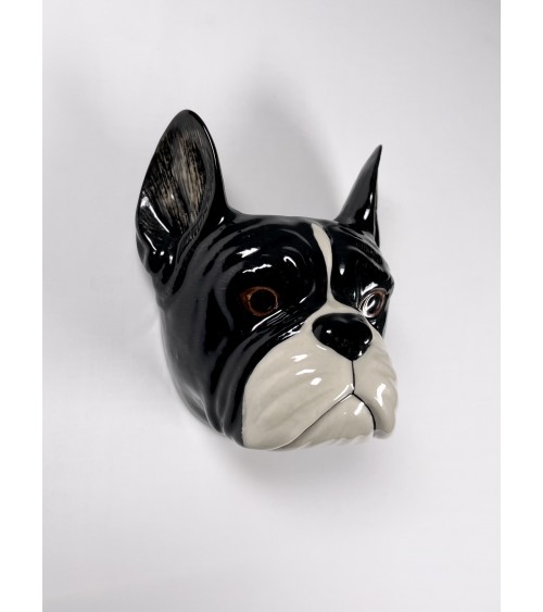 Französische Bulldogge - Kleine Wandvase Hund Quail Ceramics vasen deko blumenvase blume vase design dekoration spezielle sch...