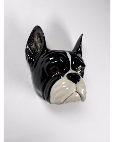 Französische Bulldogge - Kleine Wandvase Hund Quail Ceramics vasen deko blumenvase blume vase design dekoration spezielle sch...