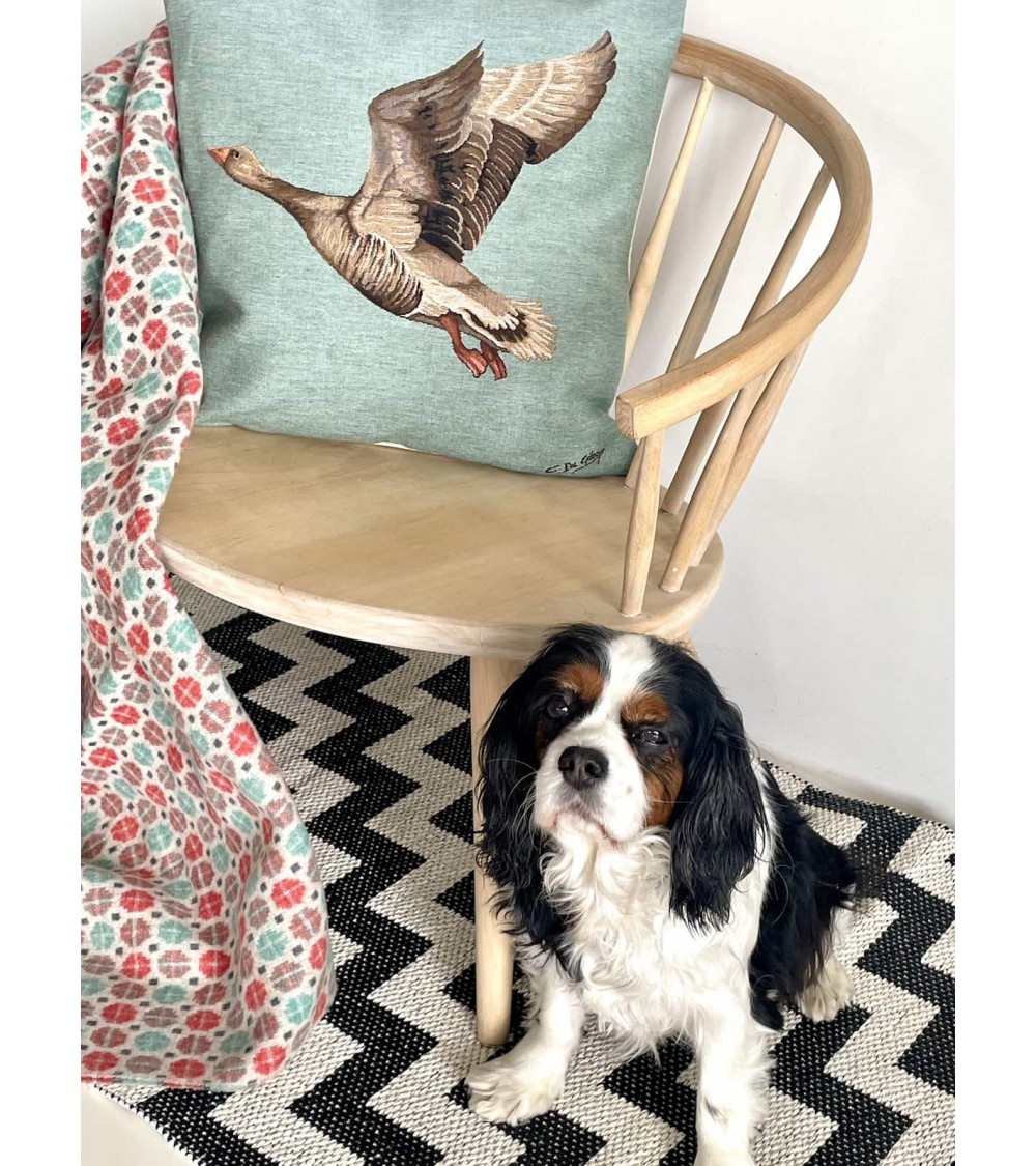 Oie sauvage - Housse de coussin pour canapé Yapatkwa coussins décoratifs pour canapé salon deco original suisse