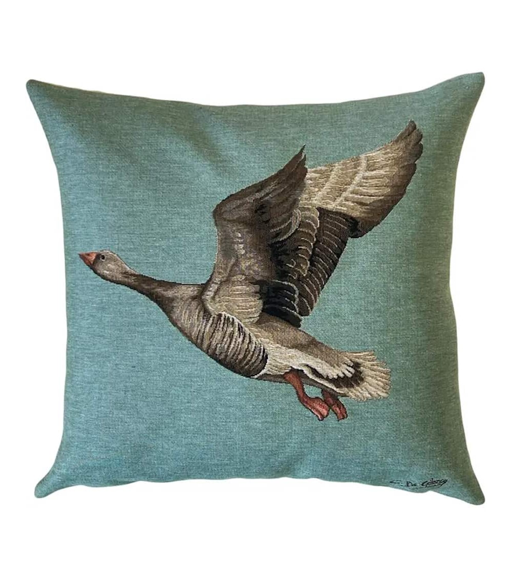 Oie sauvage - Housse de coussin pour canapé Yapatkwa coussins décoratifs pour canapé salon deco original suisse