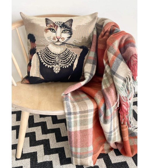 Katze Porträt - Kissenbezug, Zierkissen Yapatkwa zierkissen sofa deko kissen kaufen dekokissen sofakissen