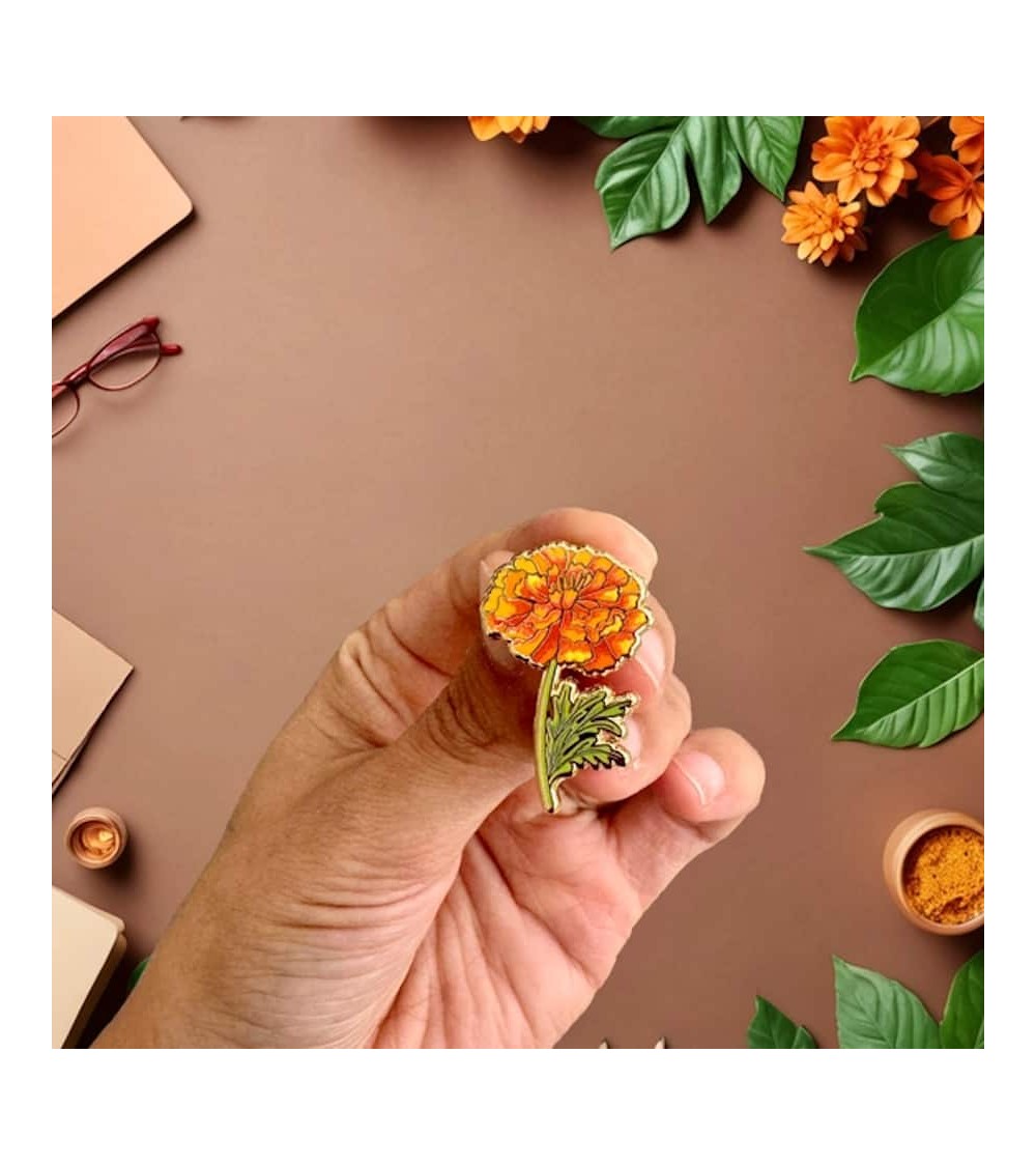 Pin's Fleur - Souci Plant Scouts pins rare métal originaux bijoux suisse