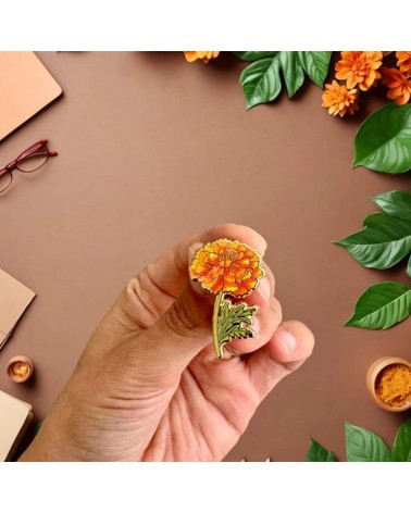 Pin's Fleur - Souci Plant Scouts pins rare métal originaux bijoux suisse
