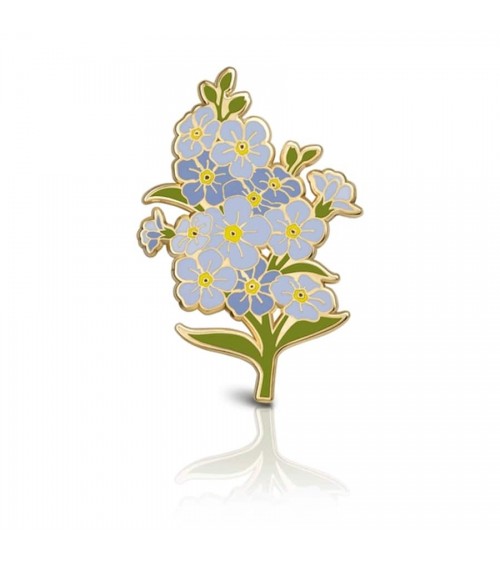 Flower Enamel Pin - Forget-me-nots